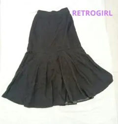 RETROGIRL 黒 フレアスカート