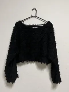 ACRIPIEUX LEMAGE ブラック クロップドセーター