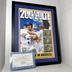 LCG証明書付！ 直筆サイン ロベルト・バッジョ ポスター サッカー 約A3 LCG証明書付！ 直筆サイン ロベルト・バッジョ ポスター