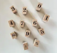 数字 ラバースタンプ ハンコ 数字スタンプ