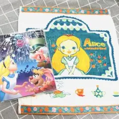 不思議の国のアリス　ハンドタオル　ディズニーストア　レターセット