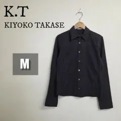【美品】KIYOKO KATASE 長袖シャツ ブラウン 背面レースアップ Mのサムネイル