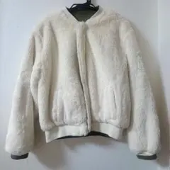 earth music & ecology ボアジャケット L ホワイト