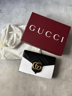【新品】GUCCI チェーンウォレット　ショルダーバッグ※鑑定付きのサムネイル