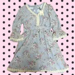 平成森ガールcoquetteフェアリーウィッシュフリル花柄チュニックセシルのサムネイル