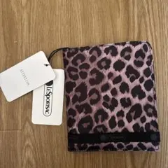 LESpoRTSACヒョウ柄 折り財布 カードポケット付き