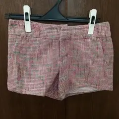 JILL STUART ピンク ツイード ショートパンツ Pサイズ