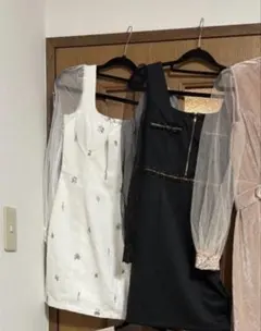 Mei様専用 ホワイト・ブラックドレスセット