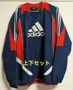 adidas ピステ・ウィンドブレーカー S ネイビー/レッド