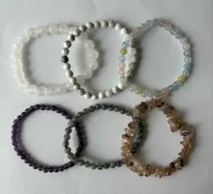 天然石 ブレスレット 在庫処分まとめ売り6本