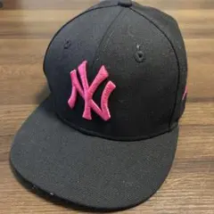 New Era NY ロゴベースボールキャップ黒