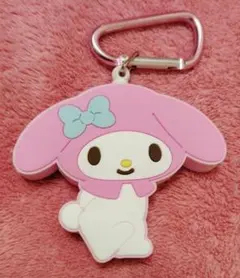 サンリオ　マイメロディ　リール付きライトキーホルダー