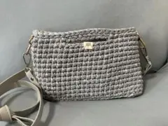 Tシャツヤーンハンドバッグ☆ハンドメイド