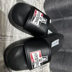 【未使用品・箱付き】ヒステリックグラマー サンダル スタッズ 黒 25㎝ Hysteric Glamour(ヒステリックグラマー) サンダル ブラック