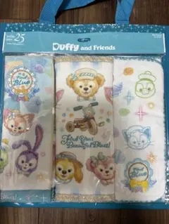 新品 東京ディズニーシー25周年 ダッフィーフレンズ ワイドバスタオル
