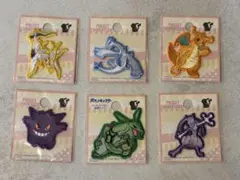 新品 ポケモン刺繍ワッペン6種類セット