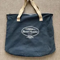 ☕ヴィンテージ 80’S Boat House 巾着袋 巾着袋 ネイビー