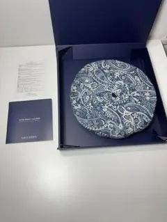 LAULHERE ロレール　ベレー帽　ブルー系ペイズリー柄　Ｌ