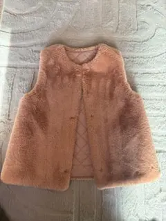 ZARA キッズ ベスト くすみピンク　リバーシブル