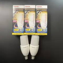 TOSHIBA LED電球 LDT6L-G-E17/S/50W 5個セット