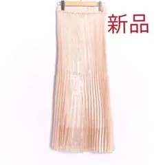 【新品】春風そよぐ〜軽やかプリーツ♪ロングスカート ( M )