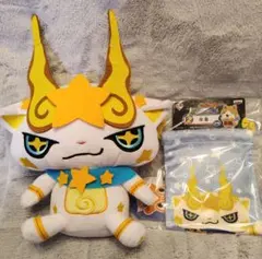 妖怪ウォッチヨロズマート限定　キラコマくったりぬいぐるみ&巾着セット