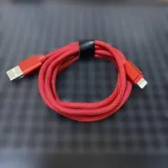 レッド Lightningケーブル USB-A