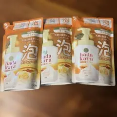 ライオン hadakara 泡ボディソープ オイルイン詰め替え3点　420mlのサムネイル