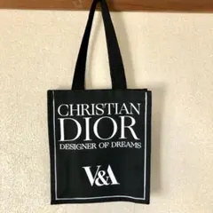 Dior トートバッグ　博物館 V&A 美術館　限定　エコバッグ　非売品　黒のサムネイル