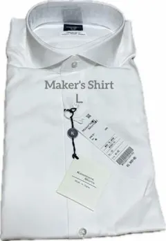 新品 Maker's Shirt 鎌倉 長袖ドレスシャツ ホワイト 41-92のサムネイル