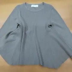 ROPÉ PICNIC リブ編み 長袖 ニット オリーブグリーン 38 フレアー