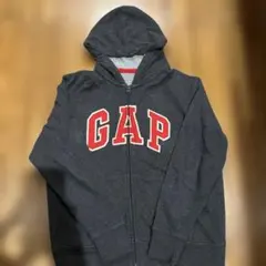 GAP ジップパーカー 黒 赤 サーマル 00s swag 平成 y2k