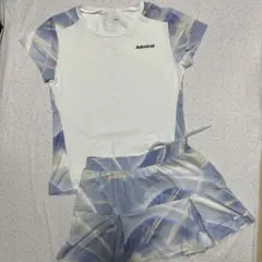 アドミラル　テニスウェア　セットアップ　ホワイト（レディースL）