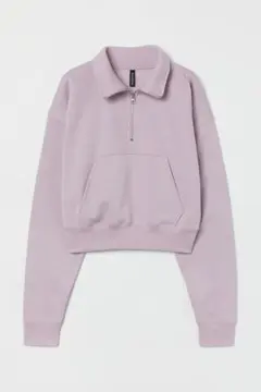 H＆M ハーフジップスウェットシャツ パーカー