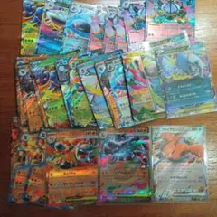 ポケモンカードゲーム まとめ売り メガリザードンX、ファイアロー等　RR27枚のサムネイル