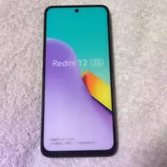 Redmi 12 5G ブラック モックアップ