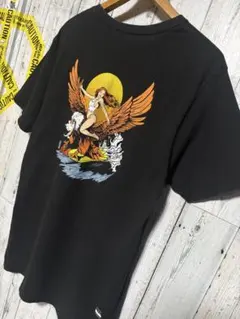 超限定 BILLABONG Tシャツ 海人娘 大鷹 満月 ビラボン 黒 USA製