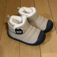 【未使用】新品美品★ムートンブーツ/ベージュブーツ/14cm