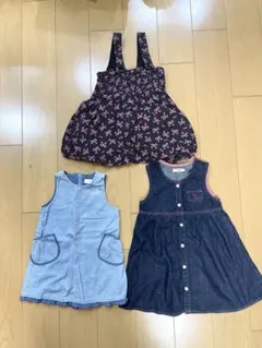 ベビー　キッズ　ジャンバースカート 100 110cm まとめ売り