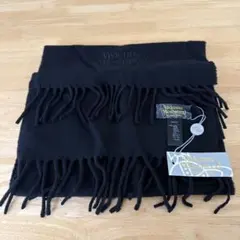 【新品未使用】Vivienne Westwood ウールマフラー ブラックのサムネイル