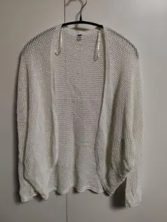 UNIQLO 3Dメッシュカーディガン オフホワイト Sサイズ