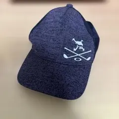 紫 ゴルフキャップ メッシュ素材