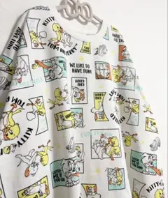 新品未使用 トムとジェリー 総柄 半袖 Tシャツ カットソー ① キーホルダーのサムネイル