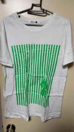 Ne-net にゃーTシャツ 縦ストライプ緑