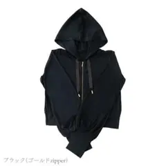 シロノサクラ Sun Crush UV hoodie 黒 ゴールドのサムネイル