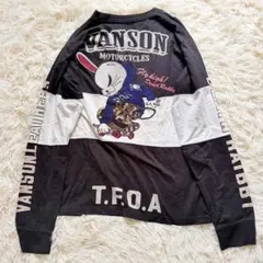希少バンソン　クローズコラボ　TFOA ロンT デスラビット　刺繍ロゴ　デカロゴのサムネイル