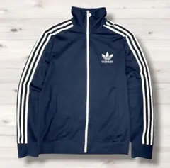 アディダス トラックジャケット トレフォイル 紺 L 75