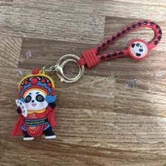 パンダ キーホルダー 赤