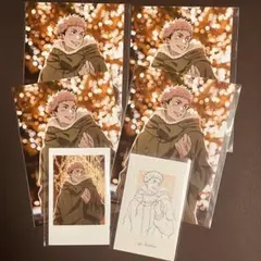 呪術廻戦　虎杖悠仁　6点セット　イルミネーション　ポラショ　ブロマイド