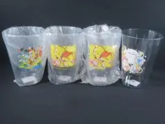ディズニーキャラクター プラスチックカップ 4個セット